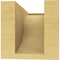 Ekena Millwork 4"W x 8"D x 4"H Wide Del Monte Rough Cedar Woodgrain TimberThane Corbel, Primed Tan CORUR04X08X04DELRCPR - alternate 3
